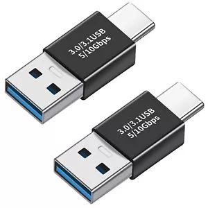 2pcs USB 3.0 A Male To Type-C 3.1 Male Adapter Converter Data Charging Connector - Picture 1 of 2