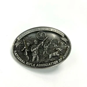 2nd Amendment - Right To Keep And Bear Arms - Vintage 1990 NRA Belt Buckle - Picture 1 of 5