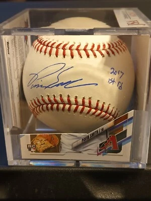 PAVIN SMITH-Arizona Diamondbacks Signed OML Baseball (JSA Basic COA) W / Display - Image 1 of 4