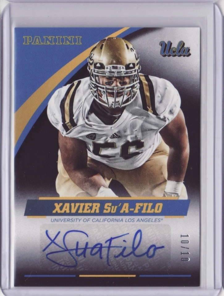 2015 Panini Collegiate UCLA Autograph Black #XSF Xavier Su'A-Filo 10/10 Auto - Image 1 of 1