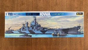 Fujimi 1/700 USA Battleship Iowa, Edición 1975, caja abierta nueva, bolsas selladas - Imagen 1 de 2
