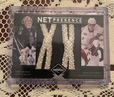 2011-12 Limited Net Presence Tim Thomas/Alex Ovechkin 30/99 thomas jersey #