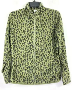 Old Navy Active Women's Go-Warm Animal Print Full-Zip Jacket CS8 Green Small. - Picture 1 of 8