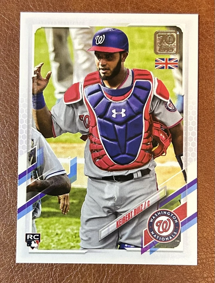 2021 Topps UK Edition #112 Keibert Ruiz Washington Nationals Rookie - Image 1 of 2