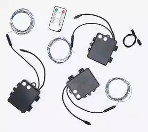Scott Living Set of 3 Dual Powered LED Fairy Lights Cool White - Picture 1 of 1