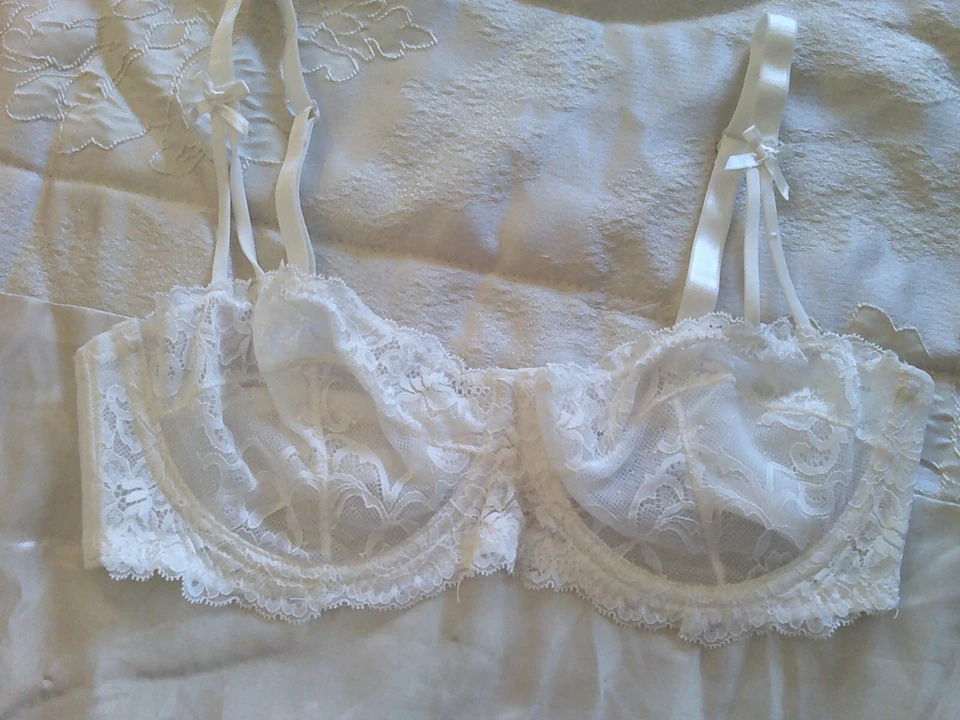 PRIMARK довольно кружевной бюстгальтер на косточках Великобритании 36D США 36D евро 80D Франция 95D - Изображение 1 из 4