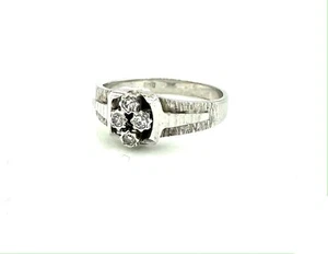 Magnificent 14 Karat Gold Ring - Diamonds 0.08 Carat - 2.67 G - Picture 1 of 3