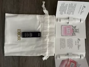 DIOR ADDICT Lip Maximizer Pink Mini Plus 2 Samples In White Drawstring Pouch - Picture 1 of 3