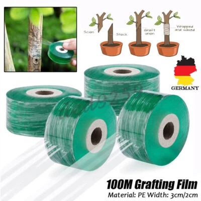DED 100m Veredelungsband Pfropfband Veredelung 3cm Selbsthaftend Kopulieren Pfropfen