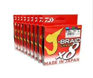 Braided line Daiwa J-BRAID GRAND X8 Multicolor - 330yd / 300m - VARIOUS SIZES - Picture 1 of 10