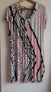 Malvin Hamburg Germany oversized sleeveless soft drape fabric dress Size large - Picture 1 of 5