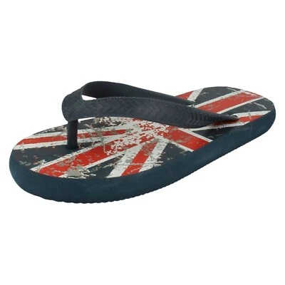 Chanclas De Verano Para Niños Spot On Union Jack Slip On Toe Post - N0R022 - Imagen 1 de 4