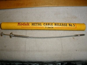 Cable vintage de 7 pulgadas Kodak metal número de liberación Tubo de 5 pulgadas - Imagen 1 de 5