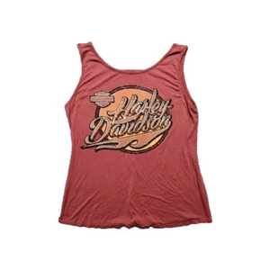 Harley Davidson Womens BLINGY Tank Top Size XL (Extra Large) Rusty Copper Color - Picture 1 of 11