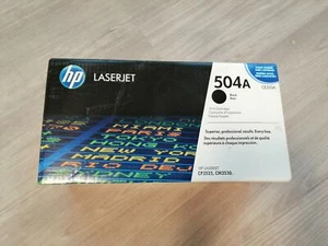 HP (504A) CE250A Toner black, OVP geöffnet, TONER UNBENUTZT - Bild 1 von 1