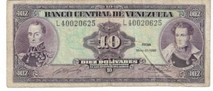 VENEZUELA 10 bolívares, 1990 - Imagen 1 de 2