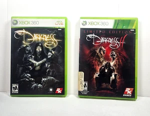 2007 The Darkness & 2012 The Darkness 2 Game Case and Booklet XBox 360 by 2K - Picture 1 of 16