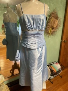 Mary’s Modern Maids Light Blue Formal Evening Special Occasions Prom Dress 14 - Picture 1 of 12