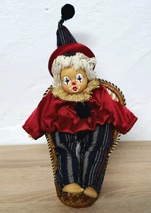 Künstlerpuppe Porzellanpuppe Clown 24 cm Sammler Rarität Vintage - Bild 1 von 8