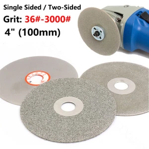 4" 100mm Diamond Coated Flat Lap Wheel Grinding Polishing Disc Disk 36-3000 Grit - Picture 1 of 10