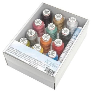 Gunold Poly Sparkle Miniking Stickgarn Box 12 Farben 1000m  Maschinenstickgarn - Bild 1 von 6