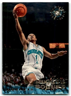 1995-96 STADIUM CLUB MUGGSY BOGUES CHARLOTTE HORNETS #65 - Image 1 of 2