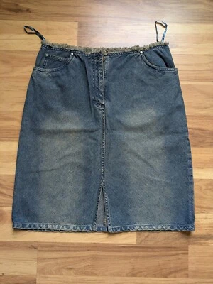 Falda vaquera informal Valerie Stevens hasta la rodilla talla 10 Foto 1 de 3