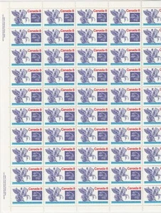 Hoja de placas Canadá Scott 648 montada sin montar o nunca montada - centenario de la UPU - Imagen 1 de 1
