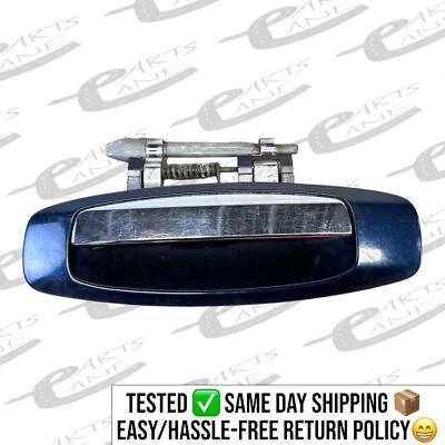 2005-2007 INFINITI G35 maçaneta externa traseira esquerda azul RL LH FABRICANTE DE EQUIPAMENTO ORIGINAL - Imagem 1 de 4