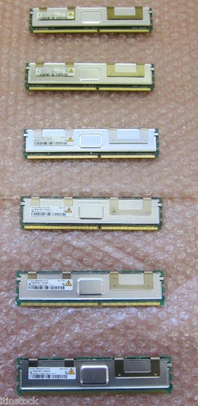 Original Dell 12Gb (6 x 2Gb) memory Poweredge 1950 2950 6950 R900 1900 2900 + ot - Image 1 of 1