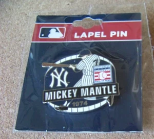 Baseball Hall of Fame Induction pin Mickey Mantle NY New York Yankees FREE SHIP - Picture 1 of 6