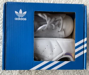 NIN BABY ADIDAS STAN SMITH CRIB Shoes Metallic Purple 5K - Picture 1 of 6