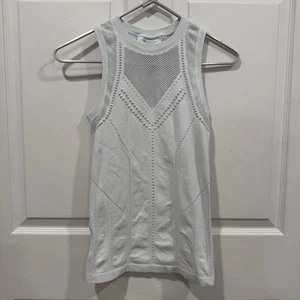 Women’s Athleta Top Tank Mesh Xsmall Xs Baby Blue? Xsmall Mesh Design Athlete  - Picture 1 of 5