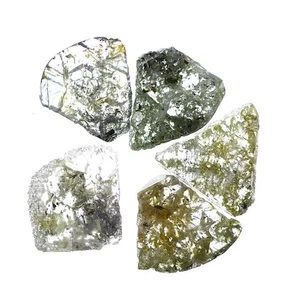 Slice Translucent 1.37 Ct Greenish Color Natural Rough Loose Diamond Lot - Picture 1 of 1