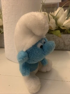 "De colección 1980 Pitufo 8"" Peluche Azul Wallace Berrie Peyo Corea" Foto 1 de 4