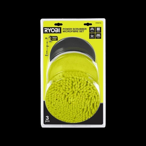 RYOBI 3-Piece Power Scrubber Microfiber Set RPBMF3S - Fast Post