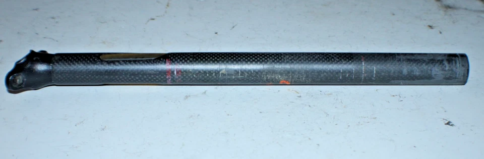 Tija de sillín de bicicleta de carretera Specialized Carbon Tact 380/27,2 mm 0 Offset NeedClamp Foto 1 de 4