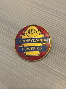 The Pennsylvania Power Company 455 Numbered  original Employee BADGE - Picture 1 of 3