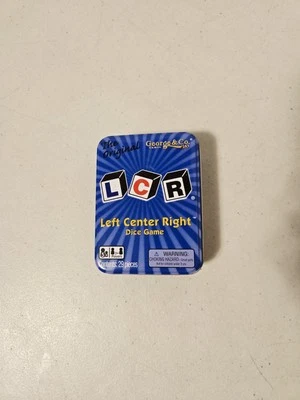 The Original LCR Left Center Right Dice Game Blue Tin (George & Co, 2010) - Image 1 of 3