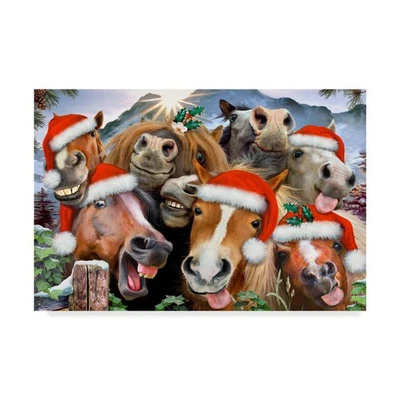 Christmas Horses by Howard Robinson, 12x19-Inch - Image 1 of 3