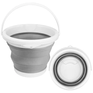 Collapsible Mop Bucket and Ice Bucket-5L(1.3 Gallon) Household Cleaning Silic... - Picture 1 of 7