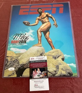 Cubierta ESPN Myles Garrett AUTÓGRAFO 11x14 con *CERTIFICADO DE AUTENTICIDAD JSA* FIRMADA - Imagen 1 de 6