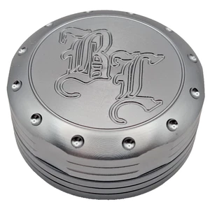 Grinder Black Leaf Kräutermühle 2-Teilig Mühle Crusher Kräuter Deep Engraving - Bild 1 von 24