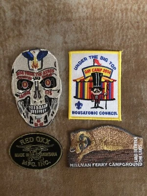 Embroidered Patches Mixed Random Lot Of 4 Iron/Sew On - Image 1 of 4