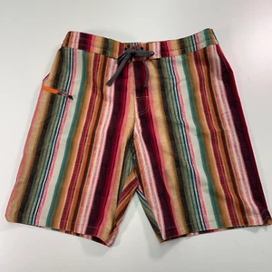 NWT Men W 32” prAna FENTON BAJA STRIPE BOARD SHORT 9” Inseam 230505 Swim Trunks - Picture 1 of 8