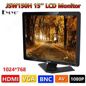 Eyoyo 15 "Zoll Breitbild 1080P 1024x768 TFT LCD Überwachungskamera HDMI HD