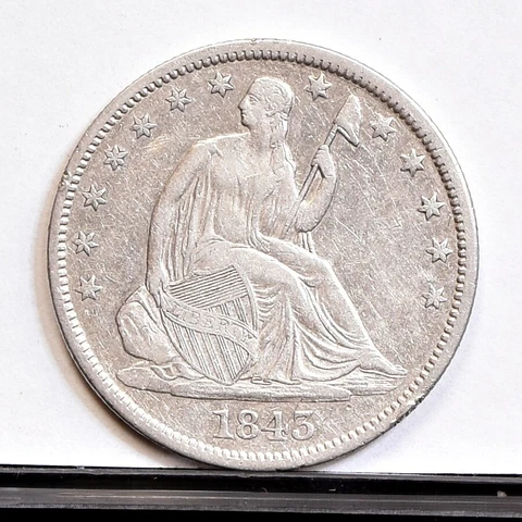 1843-O Liberty Seated Half Dollar - AU Details (#43110) Cover