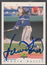 HOWARD BATTLE 1992 Classic Best #88 Dunedin Blue Jays TTM/IP Signed Autographed