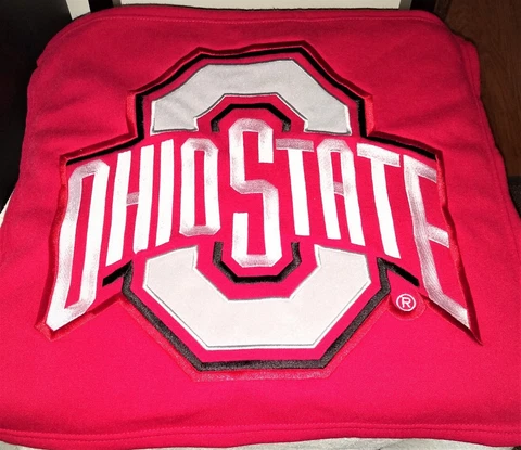 Ohio State - 20" x 18" Fleece Blanket / Mat / Wall Hanging - Very Good Condition Cover