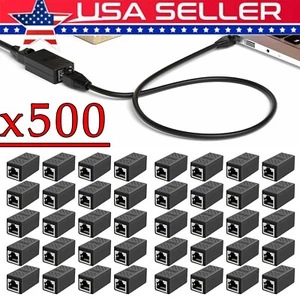 RJ45 Inline Coupler Cat6/Cat5e Ethernet Network Cable Extender Connector Lot - Picture 1 of 19